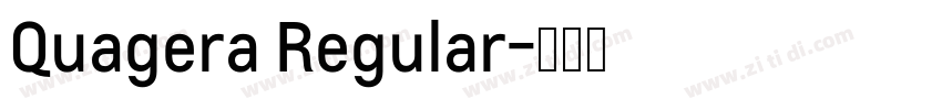 Quagera Regular字体转换